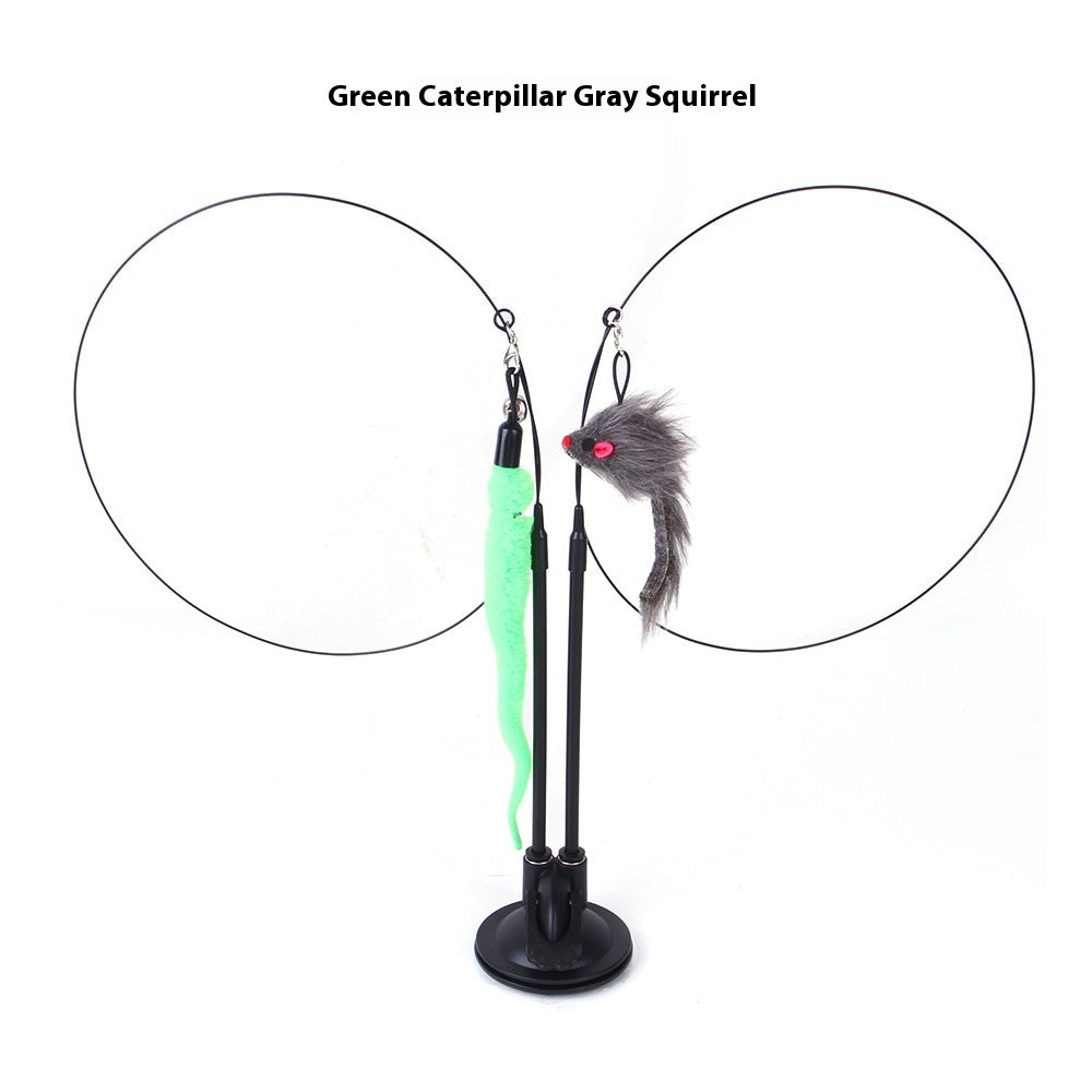 Cat Suction Cup Teaser Toy – Interactive Self-Play Toy for Cats
