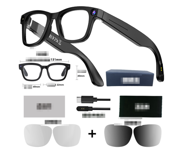 AI Camera Smart Glasses – Wearable Tech for Hands-Free Photos & Video