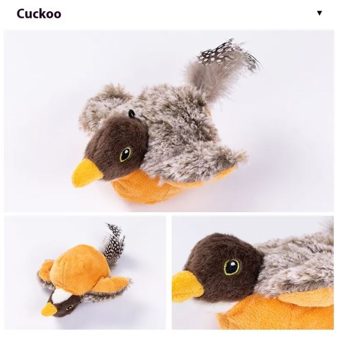 Flapping Bird Cat Toy – Interactive Moving Feather Toy for Cats