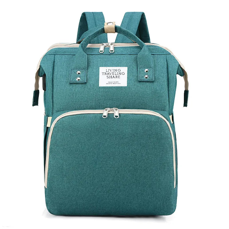 Large-Capacity Mommy Bag – Stylish Multi-Function Diaper Backpack
