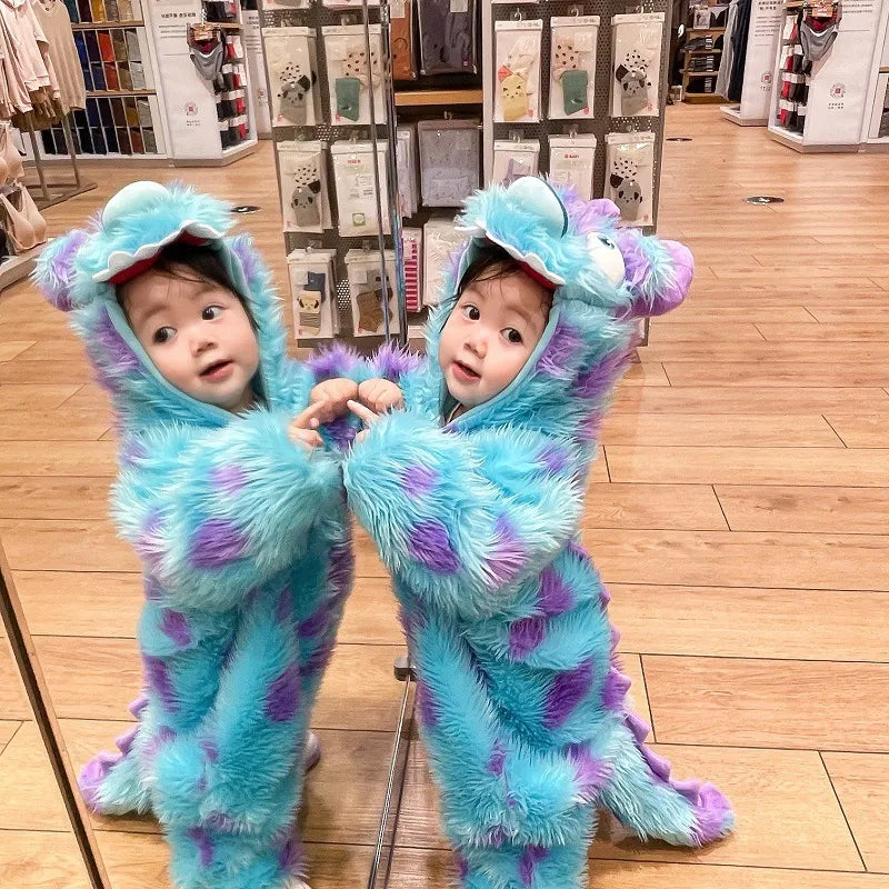 Cute Animal Baby Jumpsuit – Hooded Zip-Up Romper for Infants & Toddlers