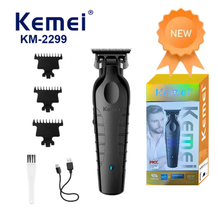 Kemei Professional Hair Clipper Set – Cordless Barber Kit for Home & Salon