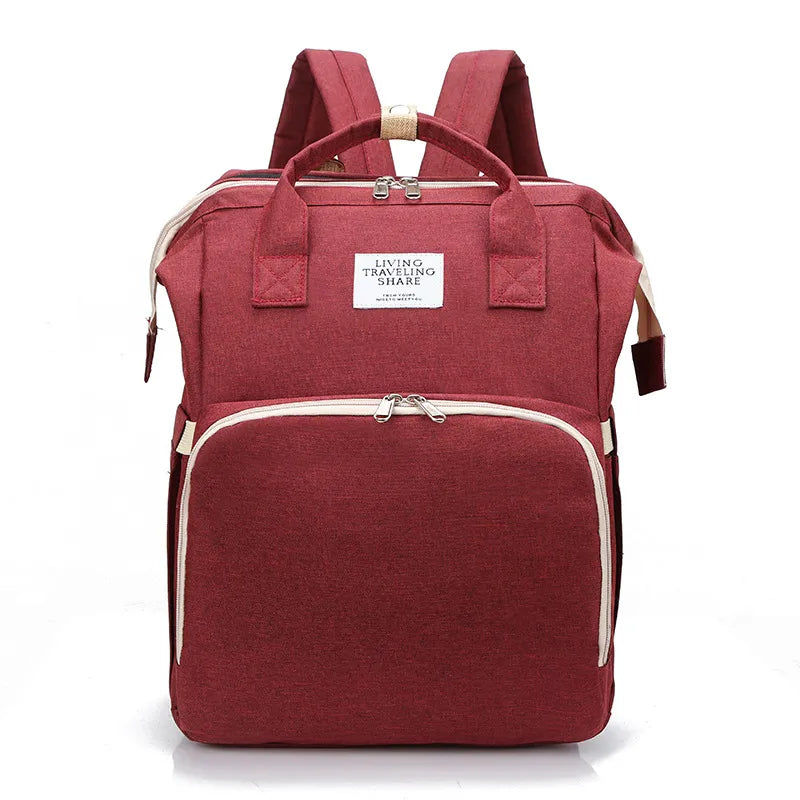 Large-Capacity Mommy Bag – Stylish Multi-Function Diaper Backpack
