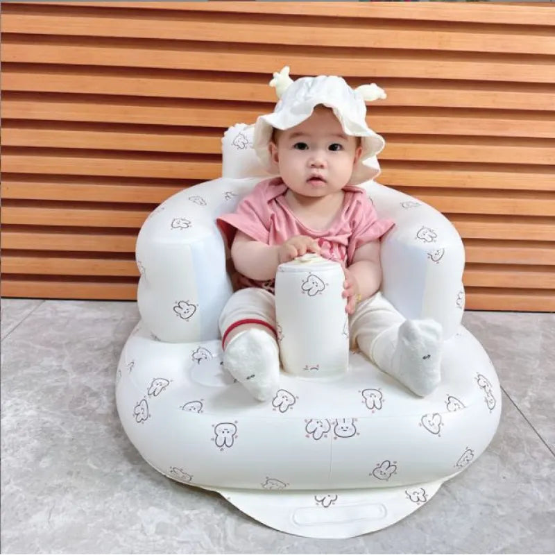 Inflatable Baby Chair – Portable Dining & Bath Seat for Infants