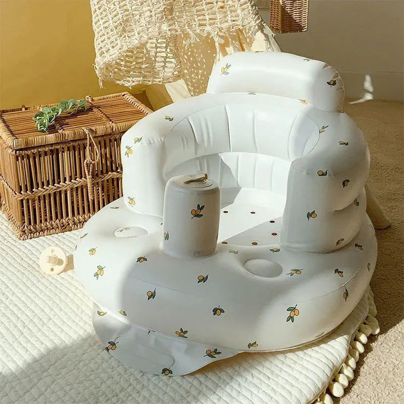Inflatable Baby Chair – Portable Dining & Bath Seat for Infants