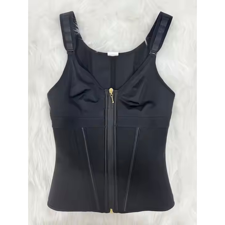 Mesh Waist Slimming Shapewear Corset – Triple-Hook Tummy Control