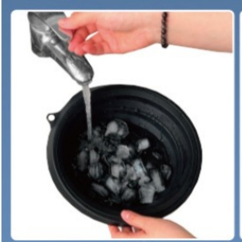 Collapsible Silicone Ice Basin – Foldable Ice Bath & Cold Therapy Tub