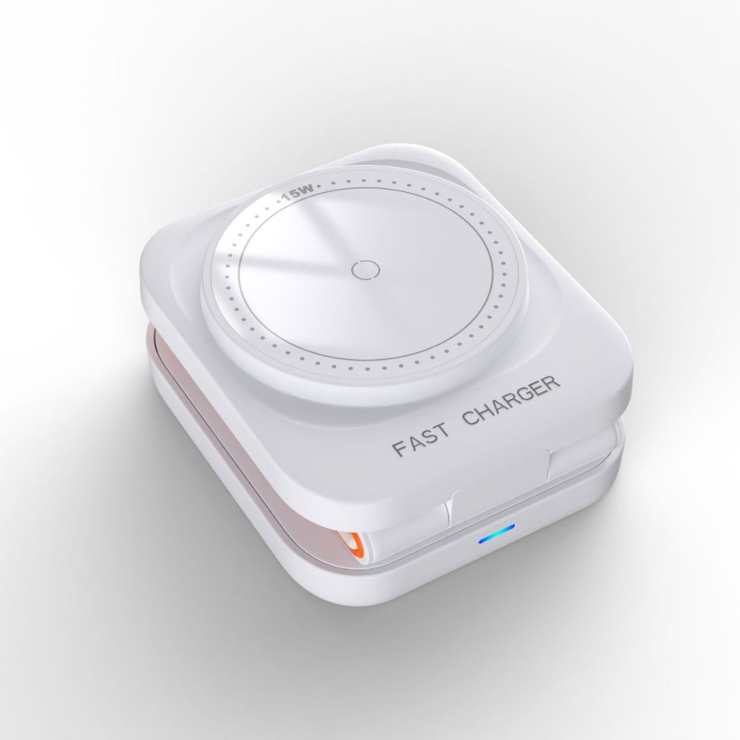 3-in-1 Folding Wireless Charger – Charge Phone, Watch & Earbuds Together