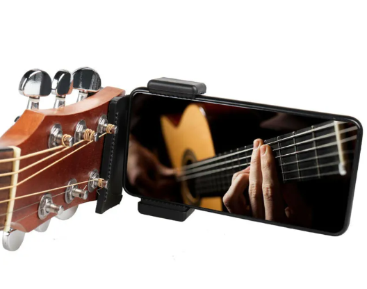 Phone Guitar Clip Stand – Universal Mount for Hands-Free Playing & Recording