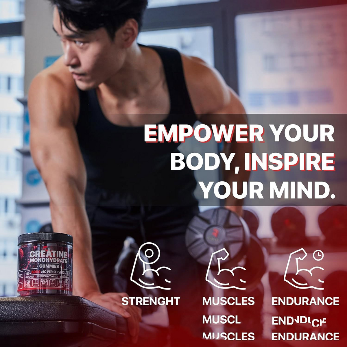 Muscle Boost Gummies – Pre & Post-Workout Supplement for Strength & Recovery