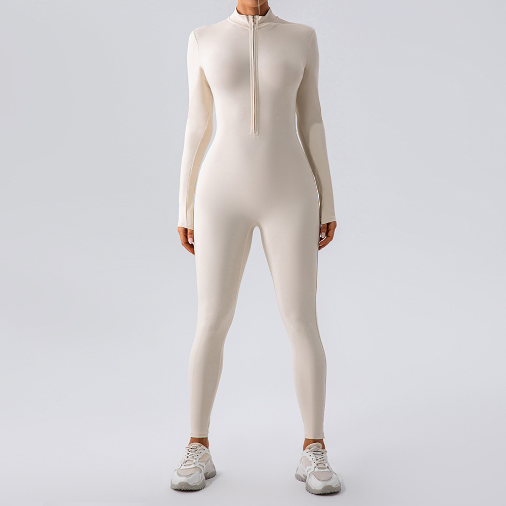 Fleece-Lined Yoga Jumpsuit – Warm & Flexible Activewear