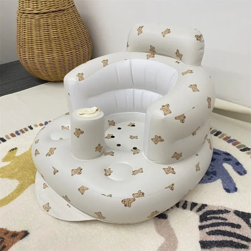 Inflatable Baby Chair – Portable Dining & Bath Seat for Infants