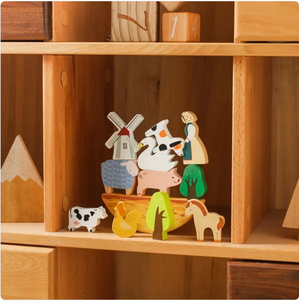 Children's Animal Puzzle Stacking Blocks – Educational Toy for Toddlers