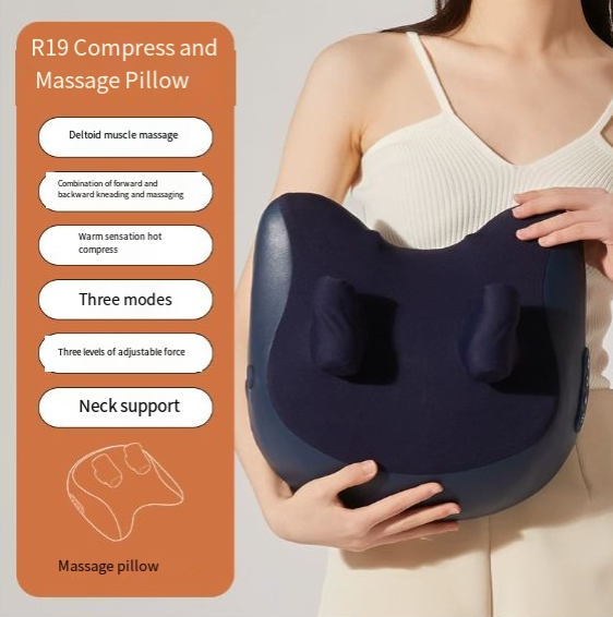 Neck & Shoulder Massage Pillow – Deep Relief Massager