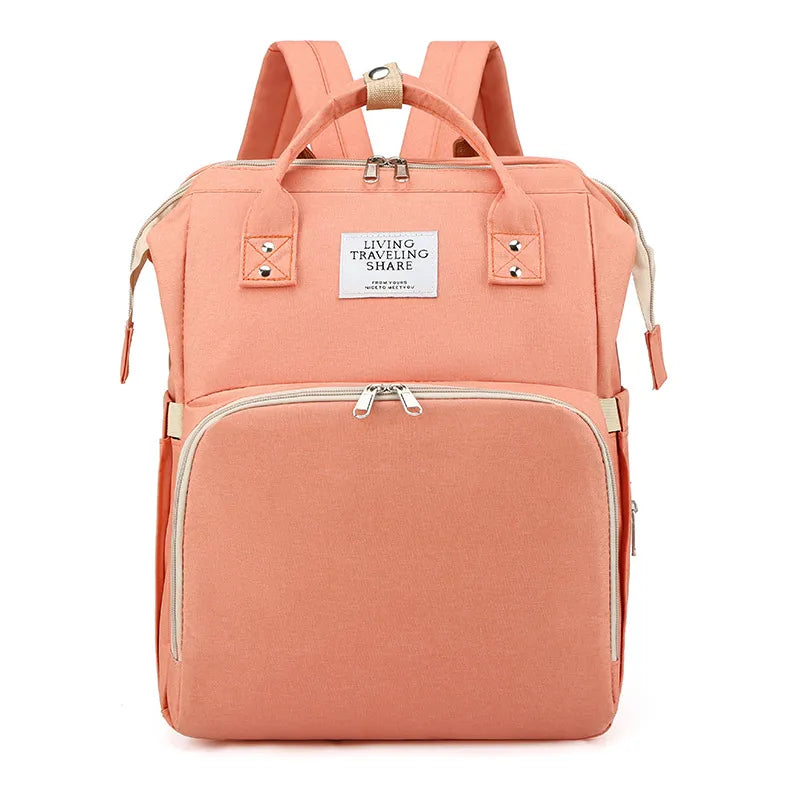 Large-Capacity Mommy Bag – Stylish Multi-Function Diaper Backpack