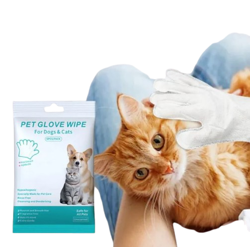 Pet Cleaning Gloves & Wipes – Quick Clean-Up for Dogs & Cats