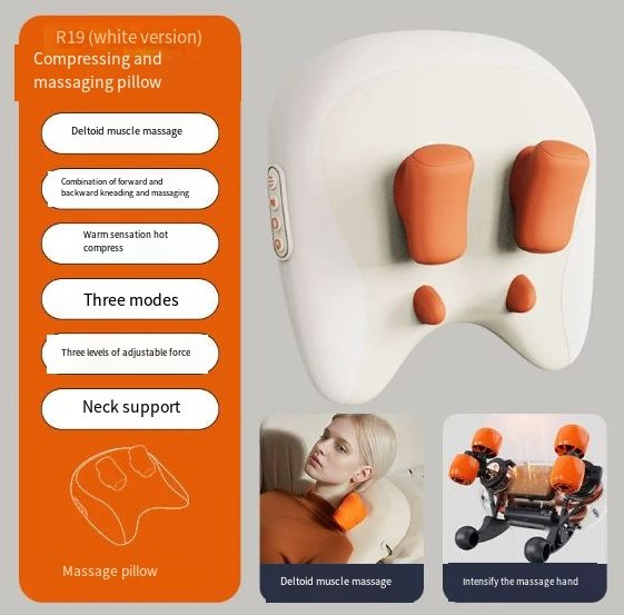 Neck & Shoulder Massage Pillow – Deep Relief Massager