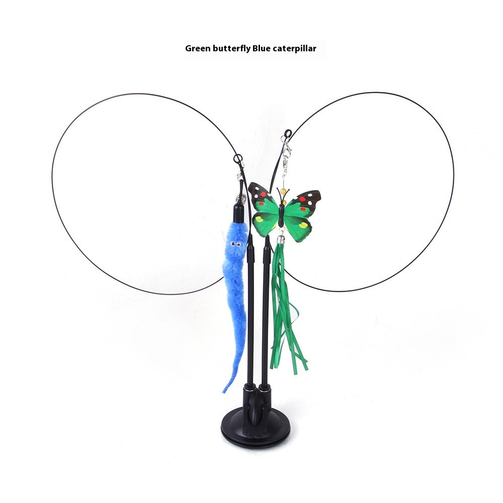 Cat Suction Cup Teaser Toy – Interactive Self-Play Toy for Cats