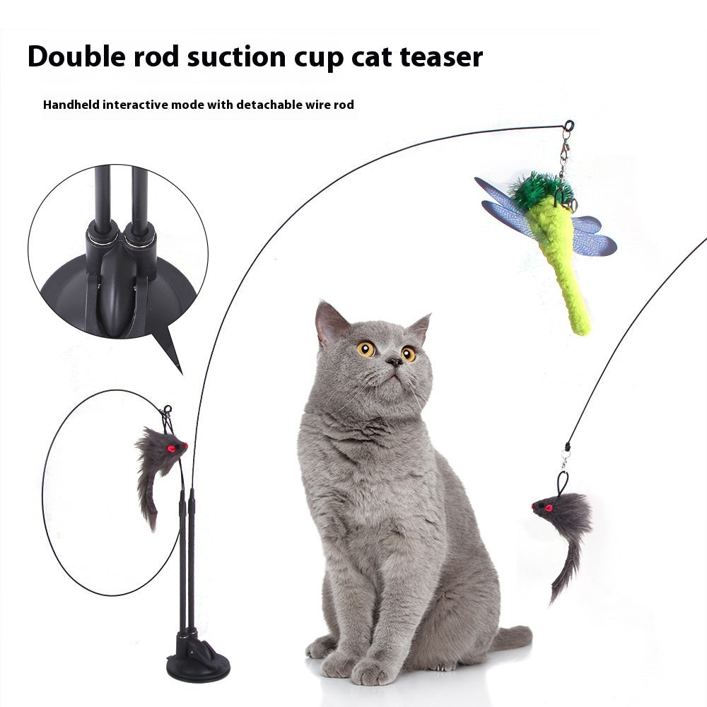 Cat Suction Cup Teaser Toy – Interactive Self-Play Toy for Cats