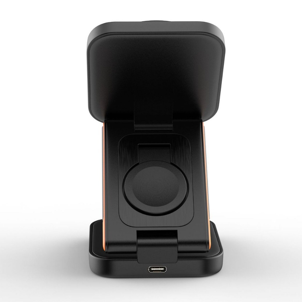 3-in-1 Folding Wireless Charger – Charge Phone, Watch & Earbuds Together