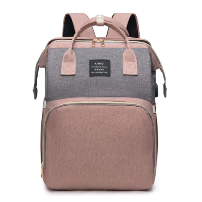 Large-Capacity Mommy Bag – Stylish Multi-Function Diaper Backpack