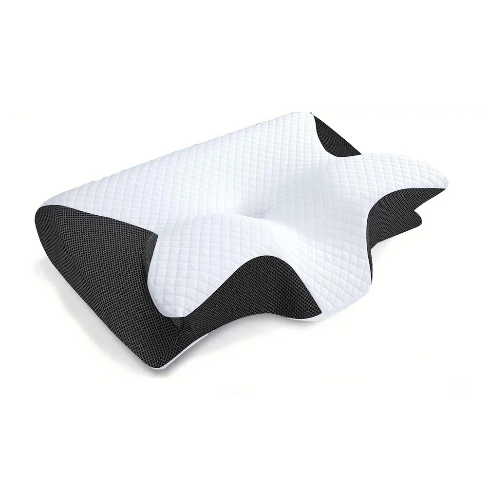 Memory Foam Travel Neck Pillow – 360° Support for Flights & Commutes