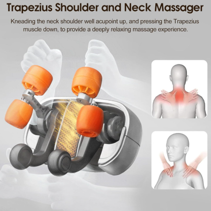 Neck & Shoulder Massage Pillow – Deep Relief Massager