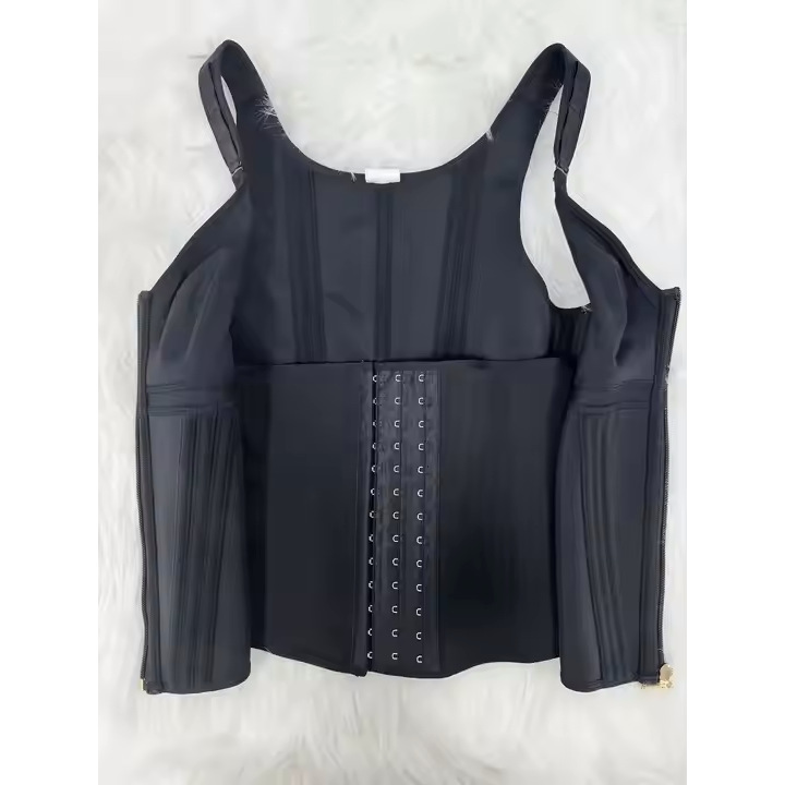 Mesh Waist Slimming Shapewear Corset – Triple-Hook Tummy Control