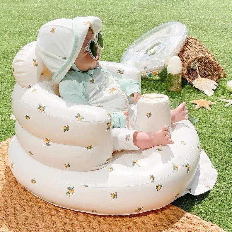 Inflatable Baby Chair – Portable Dining & Bath Seat for Infants