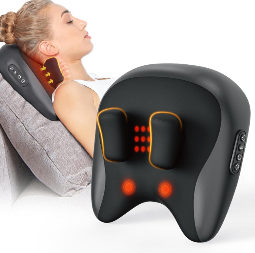 Neck & Shoulder Massage Pillow – Deep Relief Massager