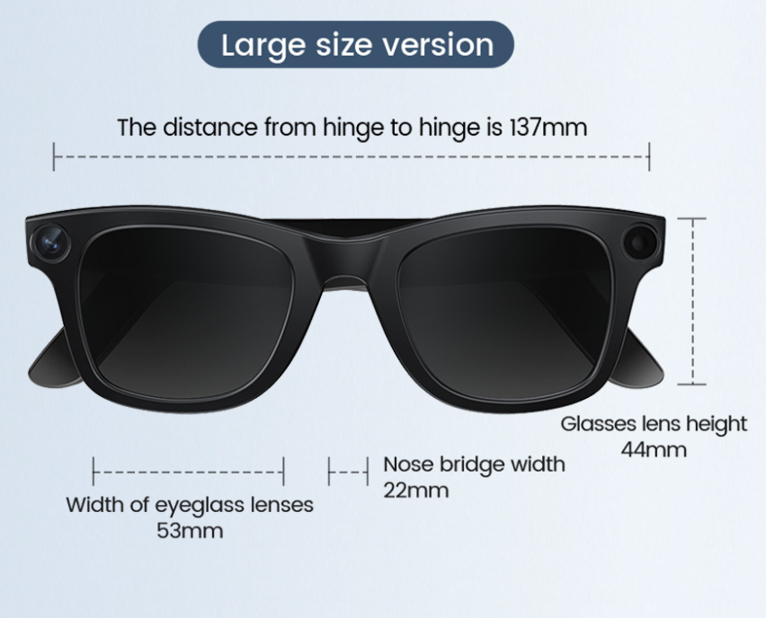 AI Camera Smart Glasses – Wearable Tech for Hands-Free Photos & Video