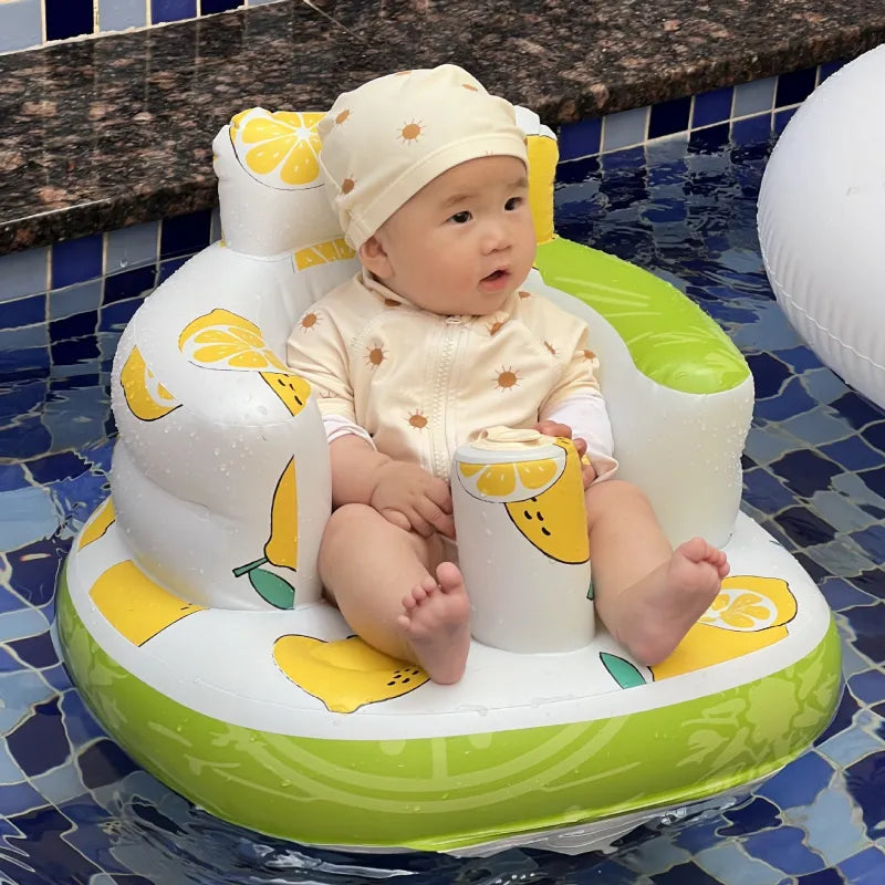 Inflatable Baby Chair – Portable Dining & Bath Seat for Infants