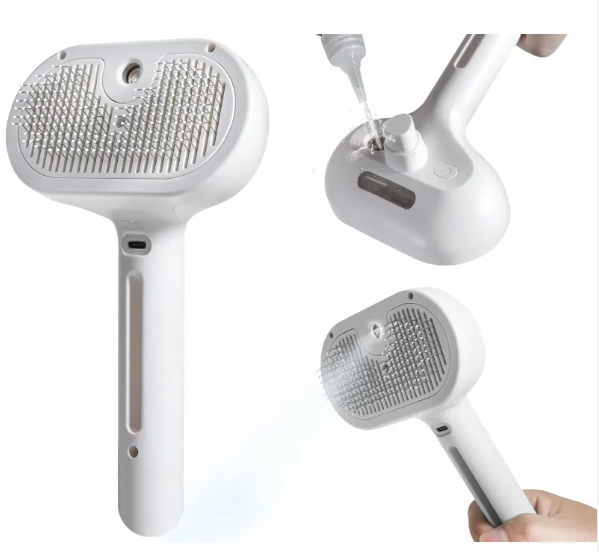 Pet Hair Spray Brush – Moisturizing Grooming Brush for Dogs & Cats