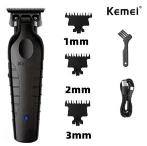 Kemei Professional Hair Clipper Set – Cordless Barber Kit for Home & Salon