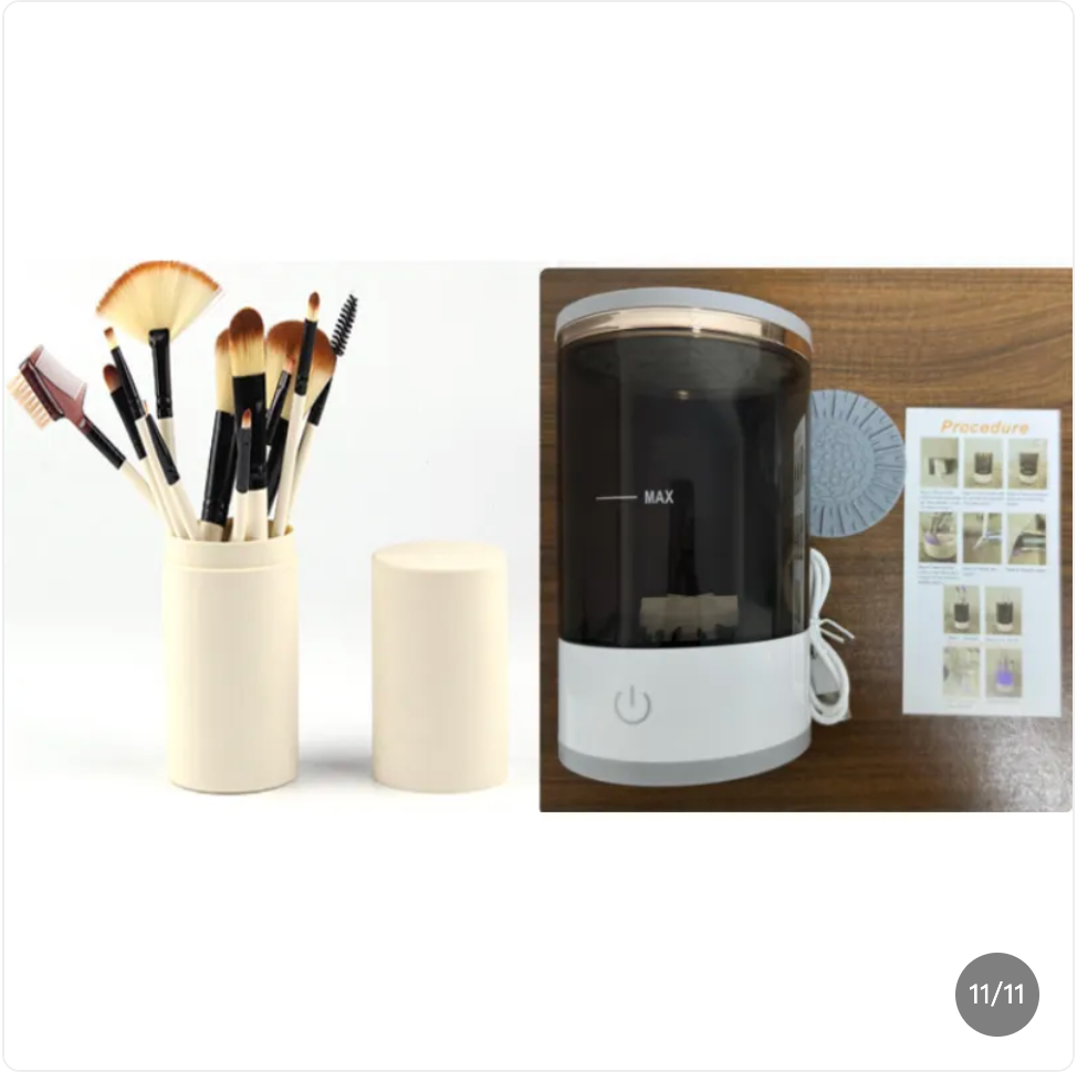 Makeup Brush Cleaner – Fast Electric Brush Spinner & Drying Tool